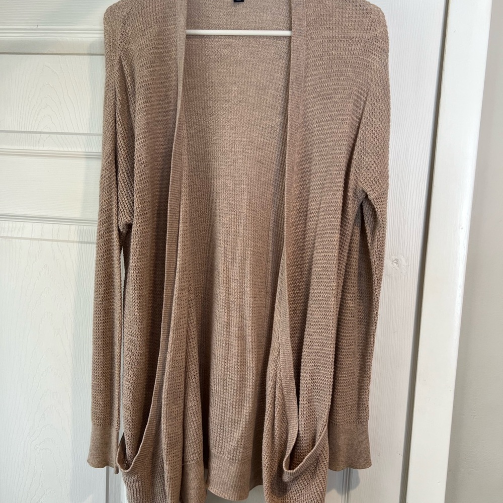 American Eagle Outfitters Tan Cardigan